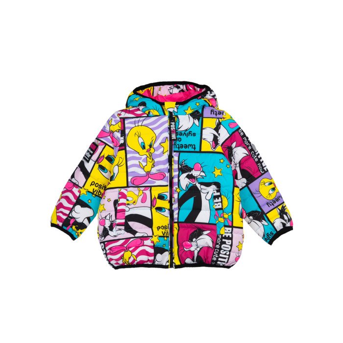 Верхняя одежда Playtoday Куртка текстильная с полиуретановым покрытием для девочки Be positive 12349015