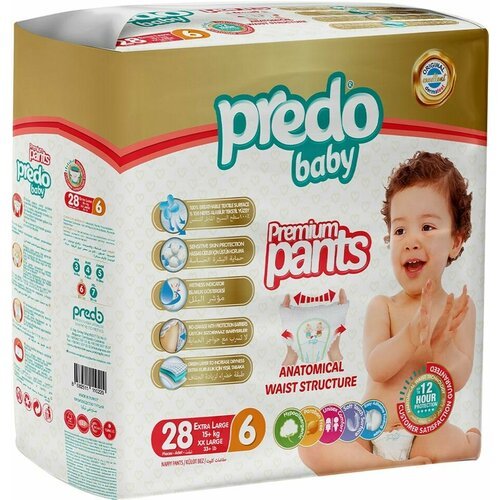 Подгузники-трусики Predo Baby №6 15+кг 28шт х 3шт