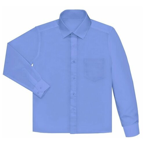 Голубая рубашка для мальчика 18904-ПМ18 40/158