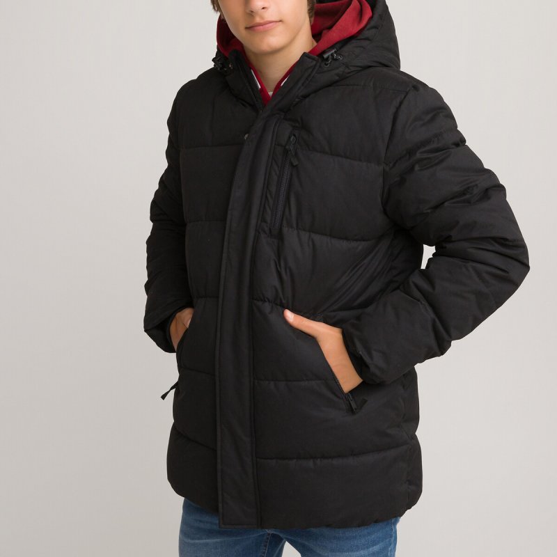 Куртка стеганая Signature утепленная с капюшоном 18 лет - 180 см черный