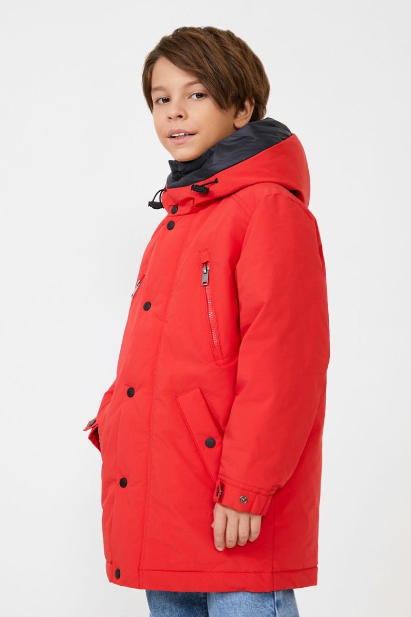 Куртка, 152-158, красный