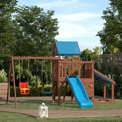 Детская деревянная игровая площадка для улицы дачи CustWood Scout SC7
