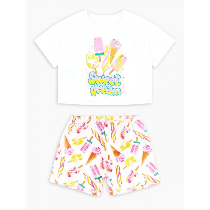 Домашняя одежда Веселый малыш Пижама с шортами Ice cream