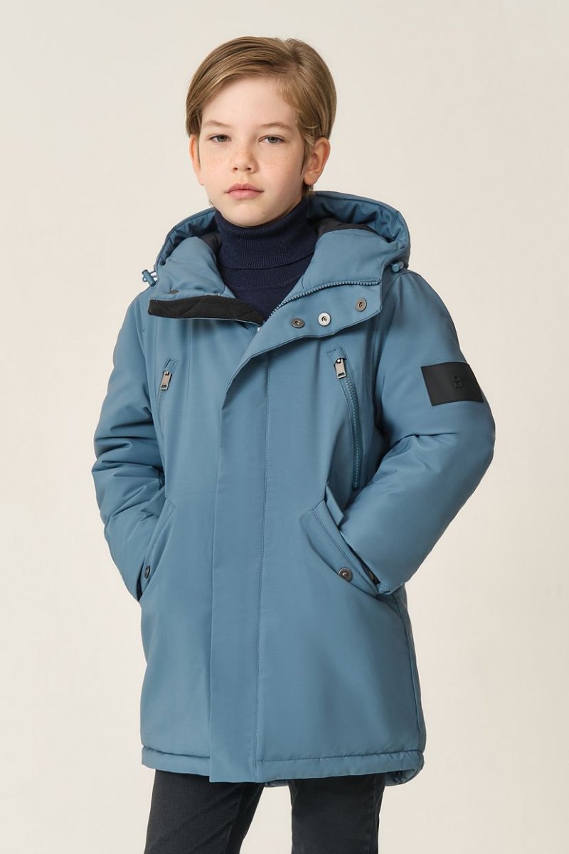 Куртка-парка для мальчика, 152-158, серый