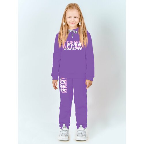 Костюм KETMIN Детский костюм с начесом KETMIN PARADISE, худи и брюки, размер 158, фиолетовый