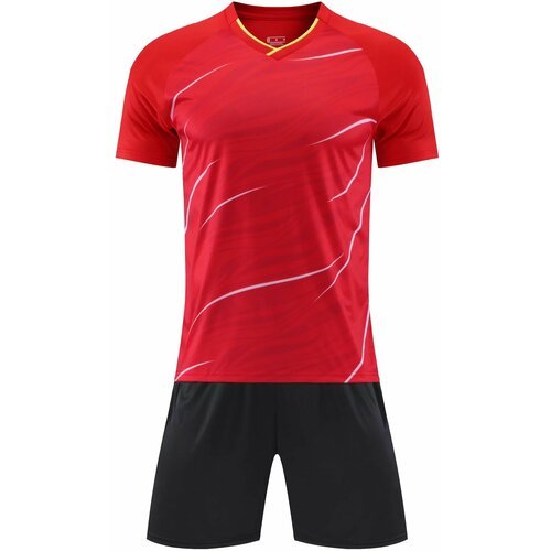 Спортивная форма NO NAME детская, футболка и шорты, размер 2XS (150-160 см.), красный