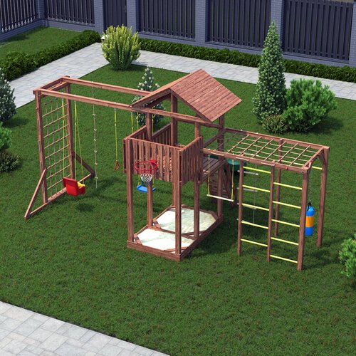 CustWood Active 9 Детская деревянная игровая площадка для улицы дачи