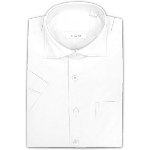 Школьная рубашка Sky Lake, короткий рукав, размер 30.122, белый