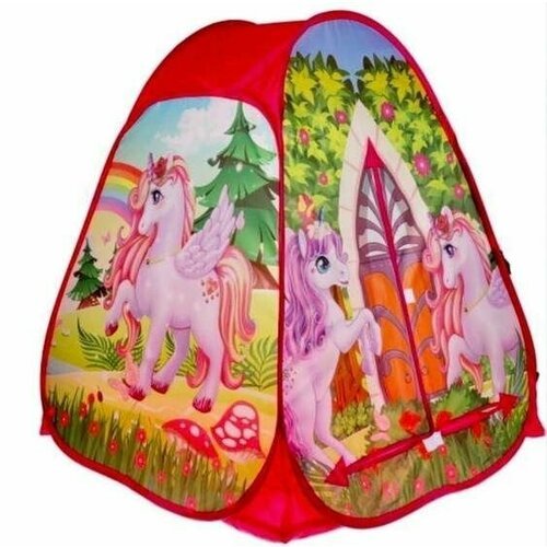 Палатка детская игровая Единороги, в сумке, 1шт