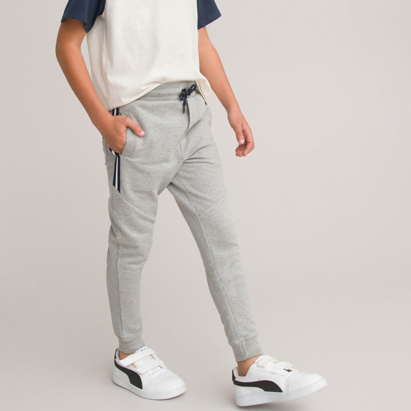 Спортивные брюки из трикотажа пике 5 лет - 108 см серый