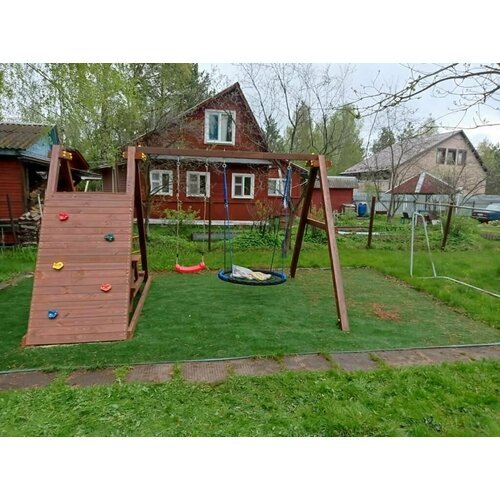 Детская деревянная игровая площадка для улицы дачи CustWood Air A4