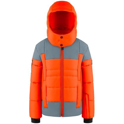 Горнолыжная куртка Poivre Blanc для мальчиков, ветрозащитная, водонепроницаемая, размер 10(140), оранжевый
