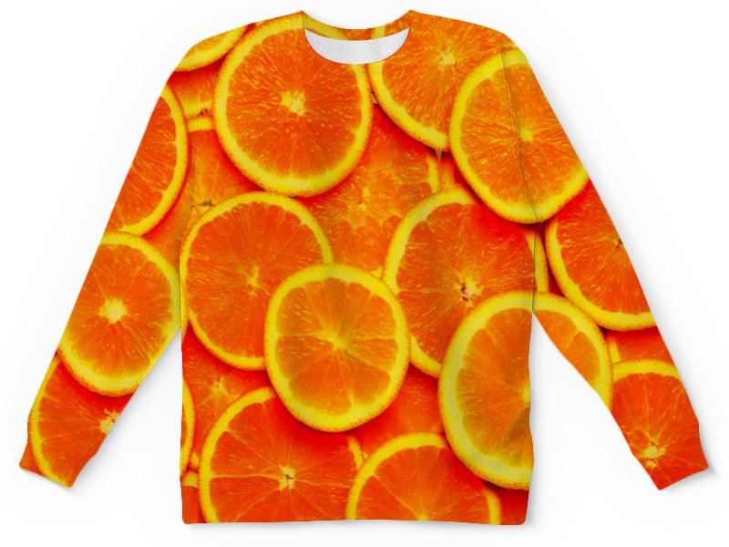 Printio Детский свитшот с полной запечаткой Апельсины