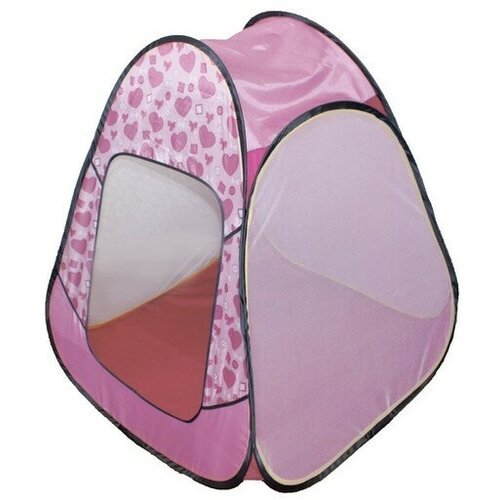 Палатка детская игровая «Радужный домик» 80 × 55 × 40 см, Принт «Пуговицы на розовом»