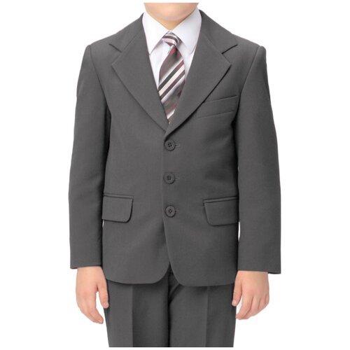 Школьный пиджак для мальчика Инфанта, модель 0502, цвет серый, размер 146-72