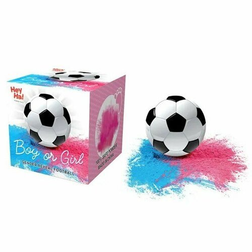 Набор для Гендер Пати, Футбольный мяч, с краской Холи (2 цвета), 15 см 9924623