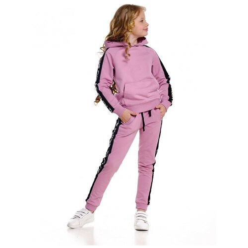Спортивный костюм для девочки Mini Maxi, модель 7557, цвет розовый/черный, размер 146