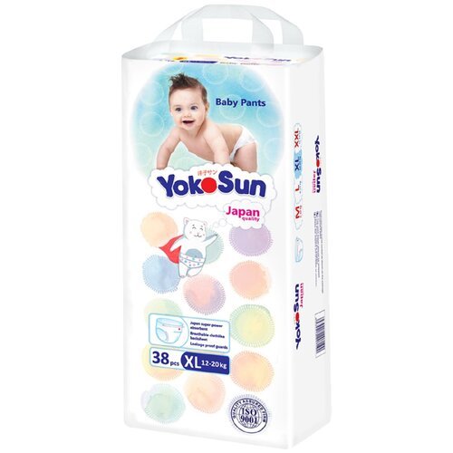 YokoSun трусики XL, 12-20 кг, 38 шт., , белый