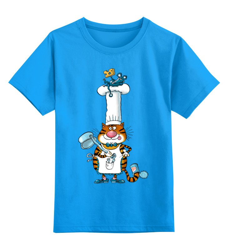 Printio Детская футболка классическая унисекс Повар кот