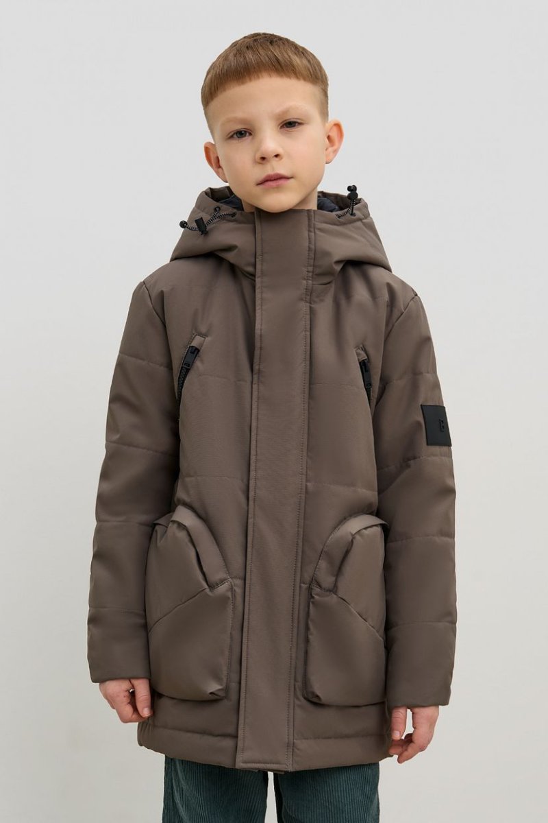 Куртка, 134, коричневый